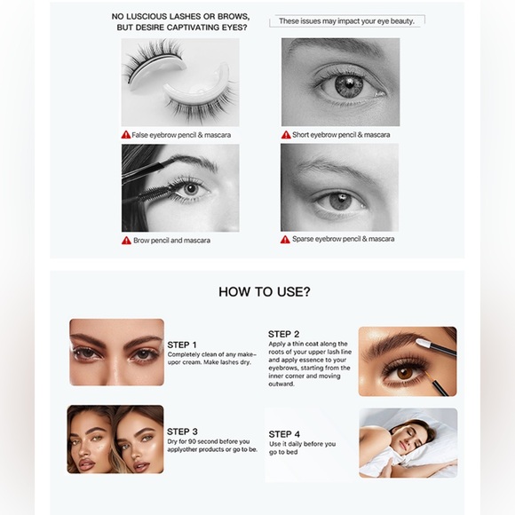 2 IN 1 KIT Eyebrow Growth Serum & Eyelash Growth Serum - Picture 8 of 12